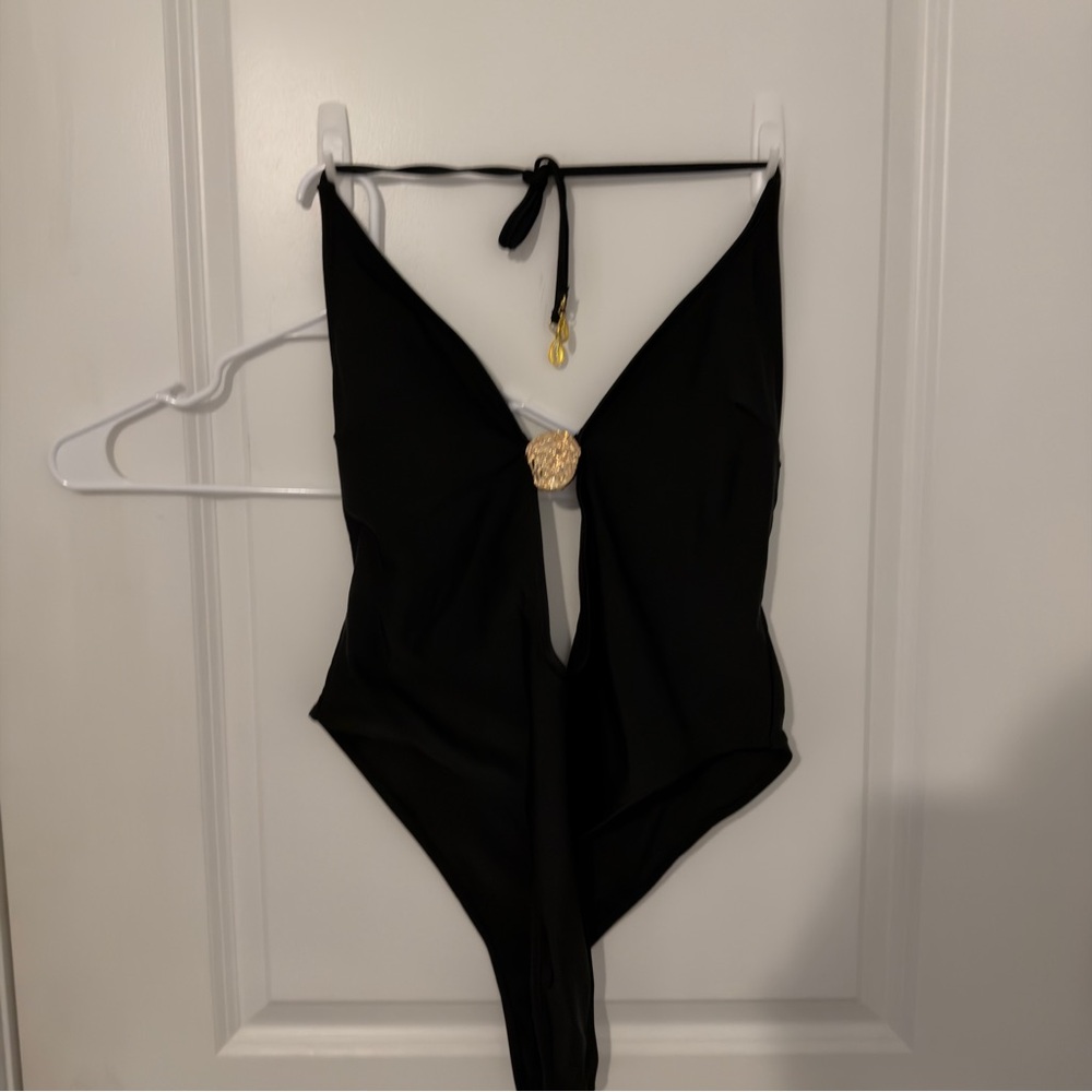 Chic Black One Piece Swimsuit
